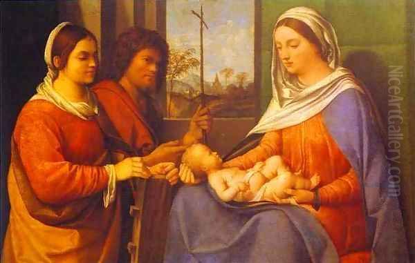 Sacra Conversazione 1505 Oil Painting by Giorgione