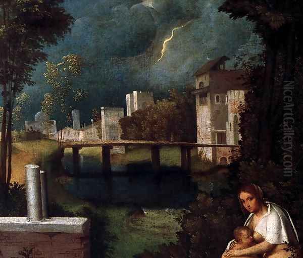 Tempest (detail) Oil Painting by Giorgione