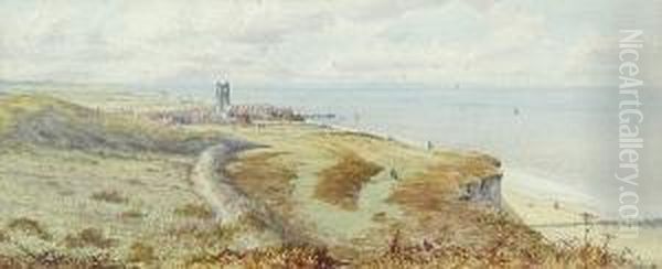 Cromer Oil Painting by Charles Harmony Harrison