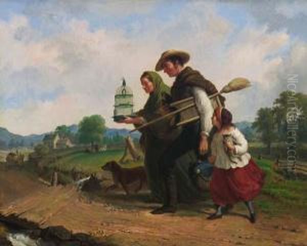 Returning Home Oil Painting by Tompkins Harrison Matteson