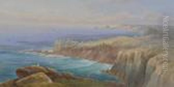 Cornish Coastal Views Oil Painting by Thomas Hart