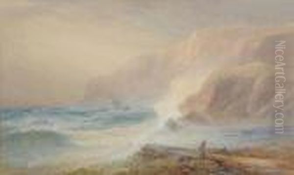 Rescue On The Lizard Coast. Oil Painting by Thomas Hart