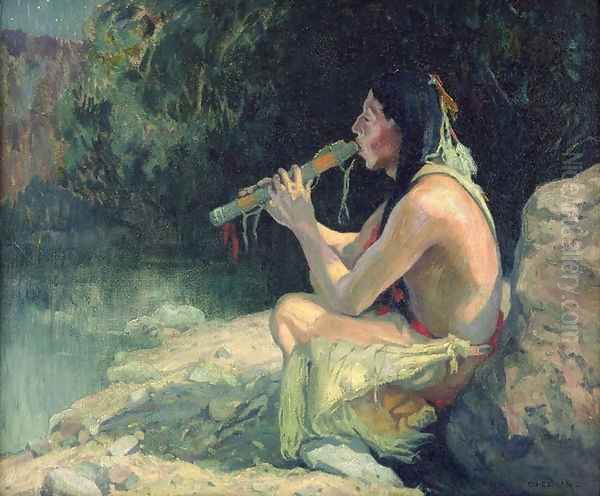 Love Song Oil Painting by Eanger Irving Couse