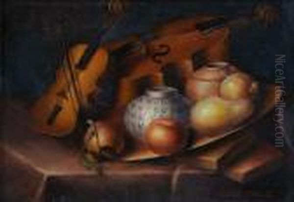 Still Life Oil Painting by William M. Hart