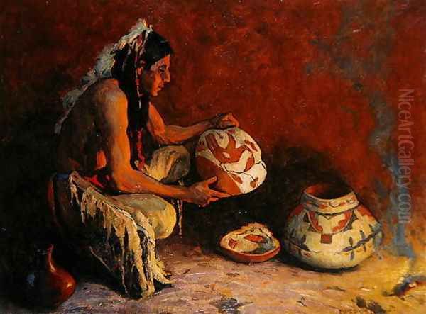 The Bird Jar, 1933 Oil Painting by Eanger Irving Couse