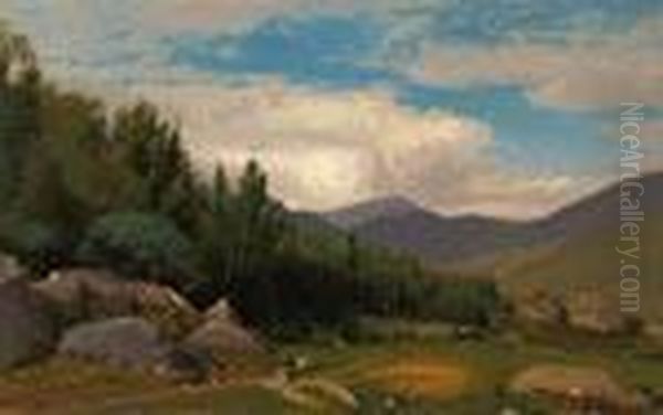 Scene In The White Mountains Oil Painting by William Howard Hart