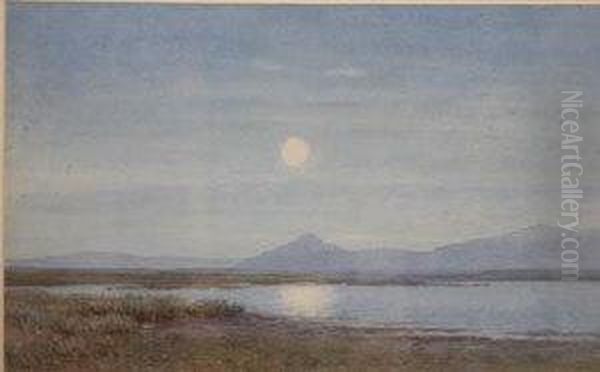 Moonlight, Co Mayo Oil Painting by Henry Albert Hartland