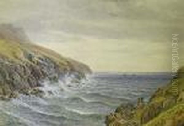 St. Patrick's Coast, Ireland Oil Painting by Henry Albert Hartland