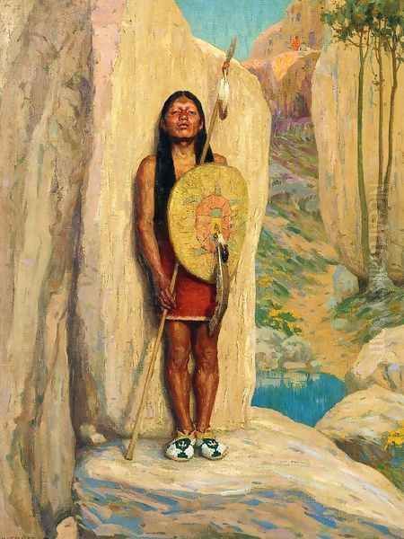 The Sentinel Oil Painting by Eanger Irving Couse