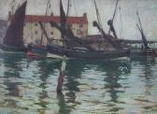 Safe Harbour Oil Painting by Archibald Standish Hartrick