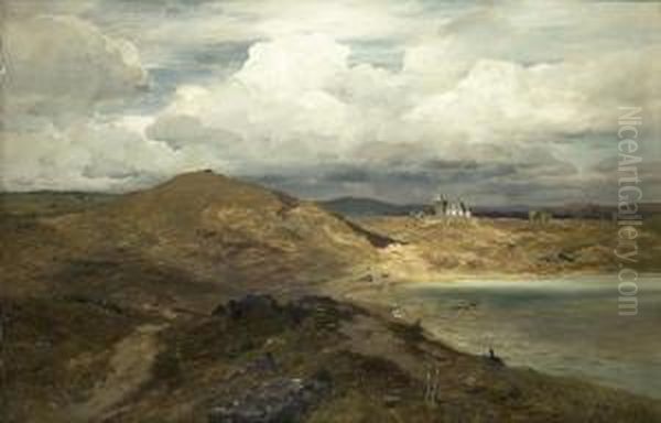 Eifellandschaft Mit Weinfelder Maar Und Kapelle Oil Painting by Heinrich Sen Hartung