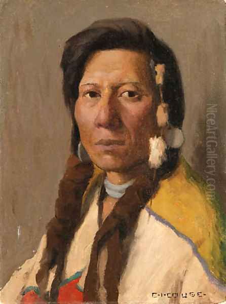 Klickitat Brave Oil Painting by Eanger Irving Couse