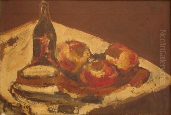 Nature Morte Oil Painting by Max Hartwig