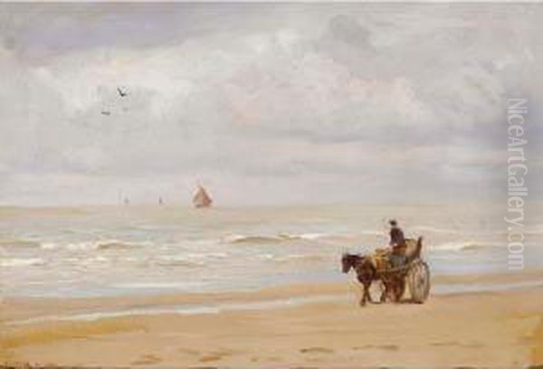 Regenachtig Oil Painting by Louis Hartz