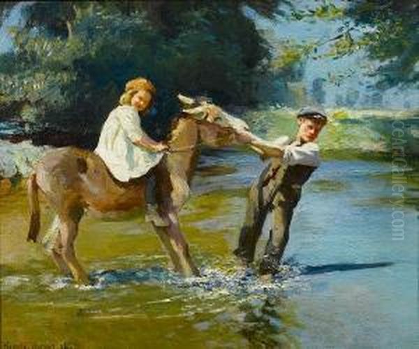 The Ford Oil Painting by Harvey Harold