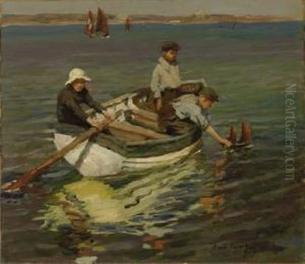 Young Sailors Oil Painting by Harvey Harold