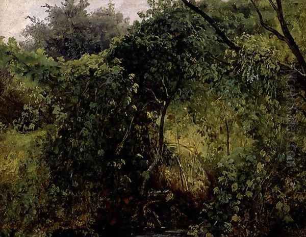 Bushes at Pillnitz, c.1818-28 Oil Painting by Carl Gustav Carus