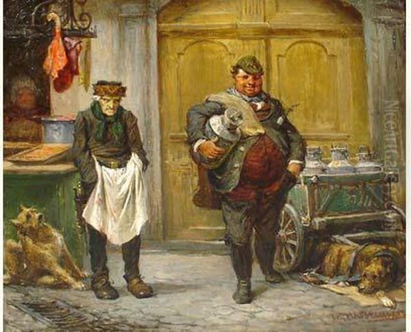 Les Courses Du Bourgeois Oil Painting by Johann Heinrich Hasselhorst