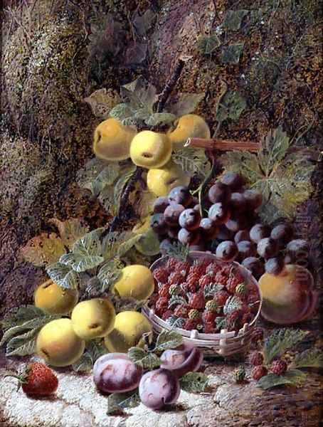 Still life with fruit Oil Painting by Oliver Clare