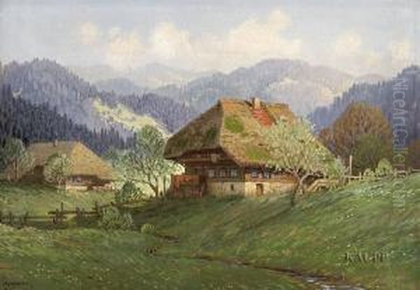 U Oil Painting by Karl Hauptmann