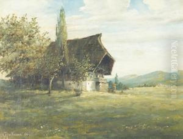 Schwarzwaldhaus Oil Painting by Karl Hauptmann