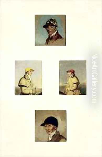 Studies of Jockeys 3 Oil Painting by Abraham Cooper