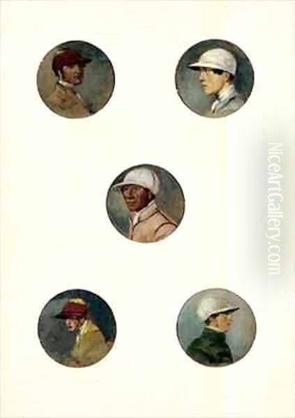 Studies of Jockeys 2 Oil Painting by Abraham Cooper