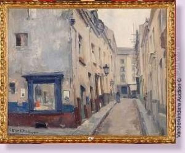 Ruelle Animee Oil Painting by Gaston Haustrate