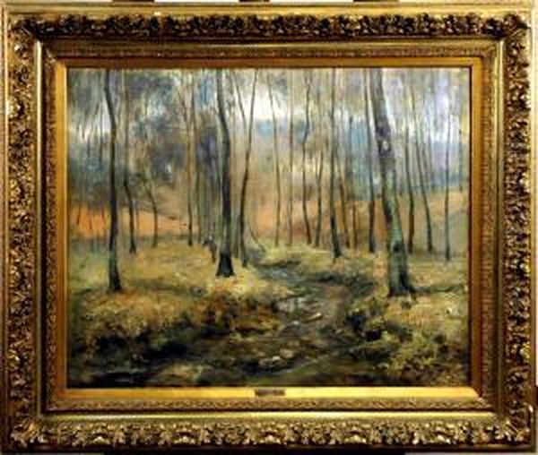 Sous-bois Oil Painting by Gaston Haustrate