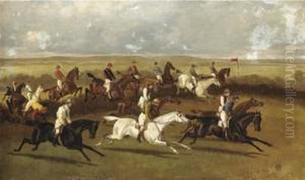 Steeplechasing, Traditionally Identified As 'racing In Ireland' by Alfred Charles Havell