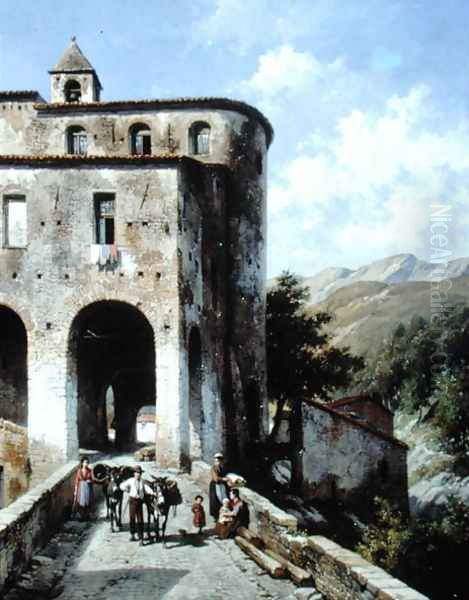 Church of San Spirito Oil Painting by Jacques Carabain