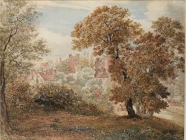 The Vale Of Health, Hampstead Oil Painting by William Havell