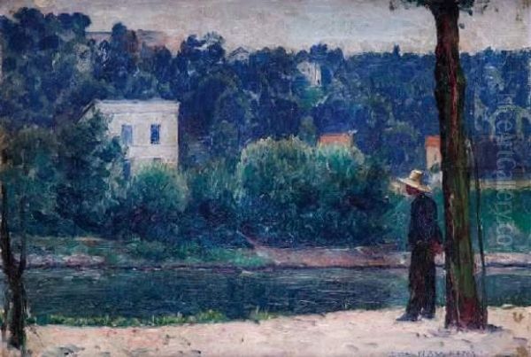 Paysage Fauve Oil Painting by Louis Welden Hawkins