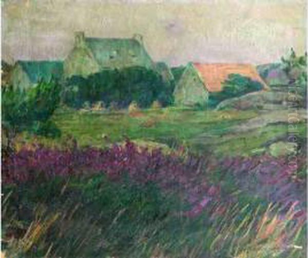 Hameau Dans Unpaysage Oil Painting by Louis Welden Hawkins