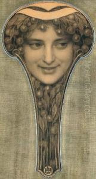 Masque Oil Painting by Louis Welden Hawkins