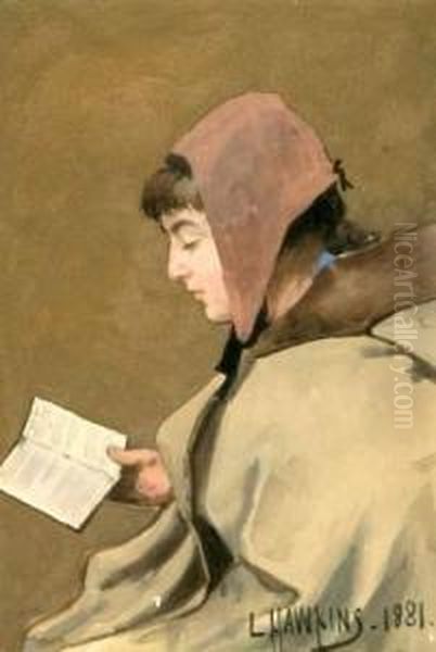 Femme A La Lecture Oil Painting by Louis Welden Hawkins