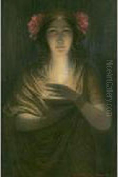 The Priestess Oil Painting by Louis Welden Hawkins