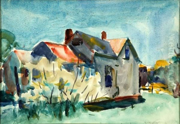 Provincetown House Oil Painting by Charles Webster Hawthorne