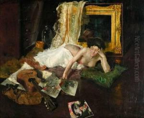 In The Atelier Oil Painting by Charles Webster Hawthorne