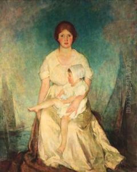 Motherhood Triumphant Oil Painting by Charles Webster Hawthorne