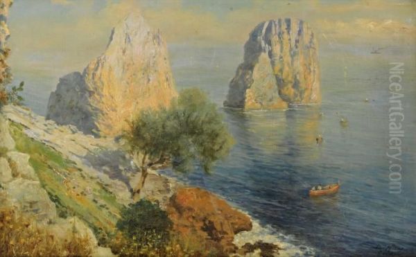 Capri Oil Painting by Bernard Hay