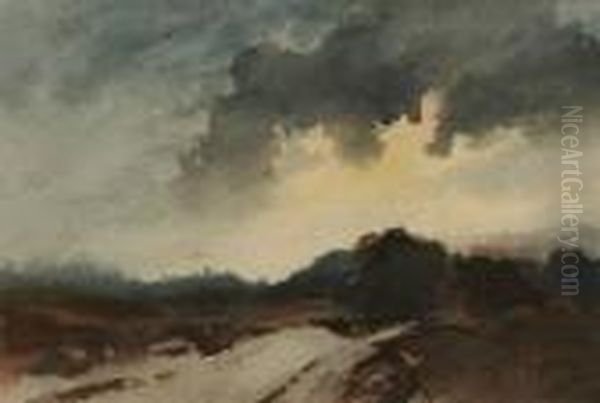 Approaching Storm Oil Painting by Thomas Marjoribanks Hay