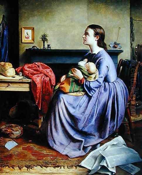 Lord, Thy Will Be Done, 1855 Oil Painting by Philip Hermogenes Calderon