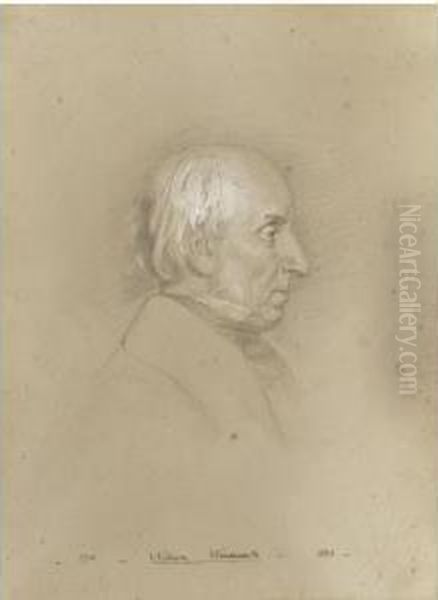 Portrait Drawing Of William Wordsworth Oil Painting by Benjamin Robert Haydon