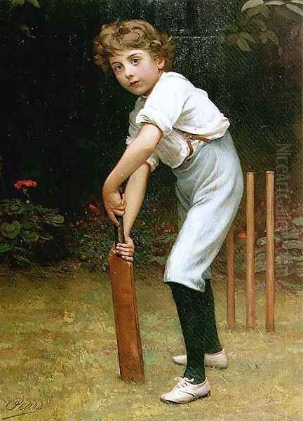 Captain of the Eleven, c.1889 Oil Painting by Philip Hermogenes Calderon