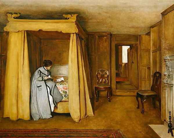 The Letter, 1866 Oil Painting by Philip Hermogenes Calderon