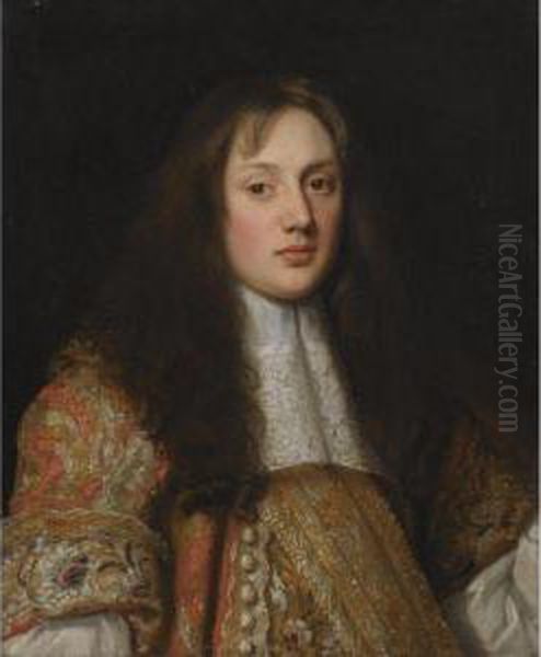 Portrait Of The Hon. Charles Bertie (c. 1635-1711) Oil Painting by John Hayls