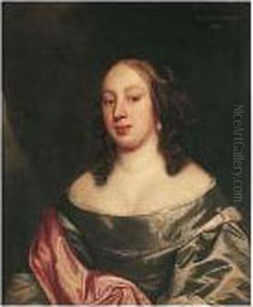 Portrait Of Lady Mary Bertie Oil Painting by John Hayls