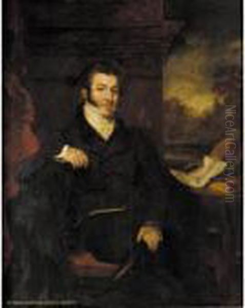 Portrait Of Sir Thomas Dalrymple Hesketh, 3rd Bt. (1777-1842) Oil Painting by John Hayter