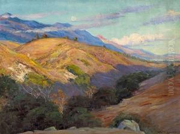 Evening Shadows, Montecito Oil Painting by Arthur Merton Hazard